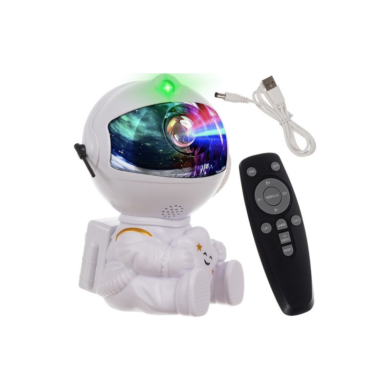 PROJEKTOR GWIAZD LED - ASTRONAUTA IZOXIS 24329 - MAGICZNA ATMOSFERA