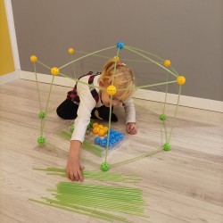 KLOCKI SŁOMKI 100SZT. - NAMIOT KRUZZEL 24536
