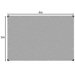 PLANDEKA 3X4M GARDLOV 24652 - OCHRONA PRZED DESZCZEM I SŁOŃCEM