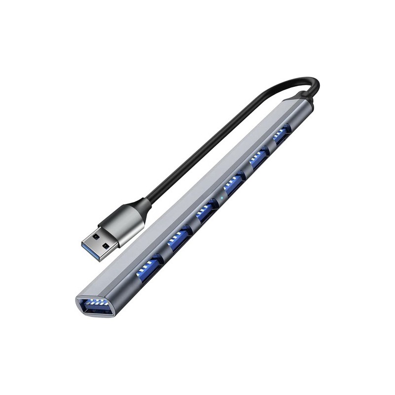HUB USB - 1 PORT 3.2 + 6 PORTÓW 2.0 IZOXIS 24374