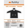 BLUZA XXL - KOC CZARNY RUHHY 24403 - KOMFORT I CIEPŁO