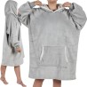 BLUZA XXL - KOC SZARY RUHHY 24402 - IDEALNA NA CHŁODNE DNI