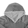 BLUZA XXL - KOC SZARY RUHHY 24402 - IDEALNA NA CHŁODNE DNI