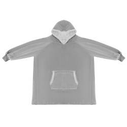 BLUZA XXL - KOC SZARY RUHHY 24402 - IDEALNA NA CHŁODNE DNI