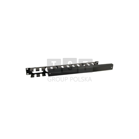 RAOK-1M Organizer kabli poziomy metalowy z pokrywką 1U