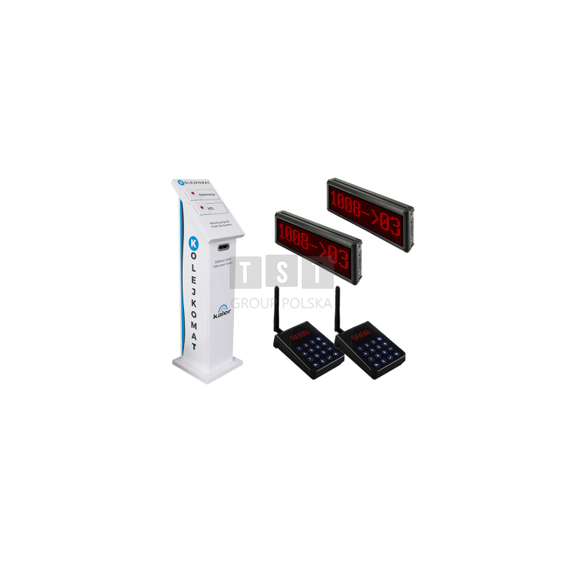 KALER - System kolejkowy z biletami - 2 stanowiska