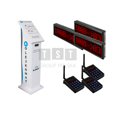 SYSTEM KOLEJKOWY Z BILETAMI - 3 STANOWISKA