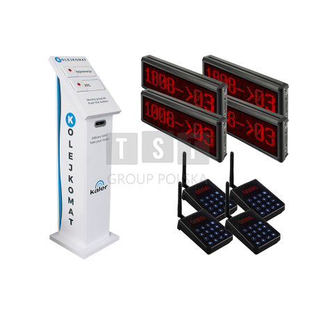 SYSTEM KOLEJKOWY Z BILETAMI - 4 STANOWISKA