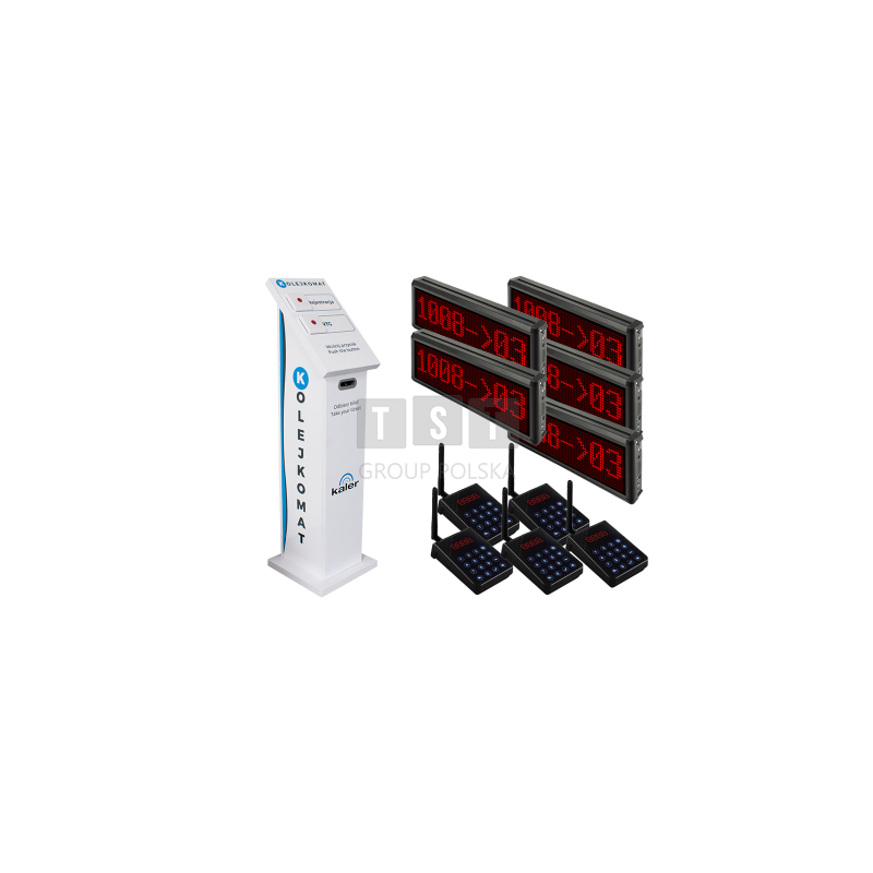 SYSTEM KOLEJKOWY Z BILETAMI - 5 STANOWISK