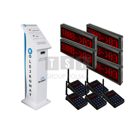 SYSTEM KOLEJKOWY Z BILETAMI - 5 STANOWISK