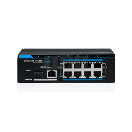 VONT-SP1108 Switch PoE FE 9 portowy, 8xPoE