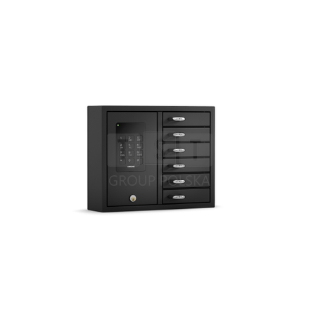 141360-KeyBox9006BS Depozytor podstawowy 6 skryt,stal szlach