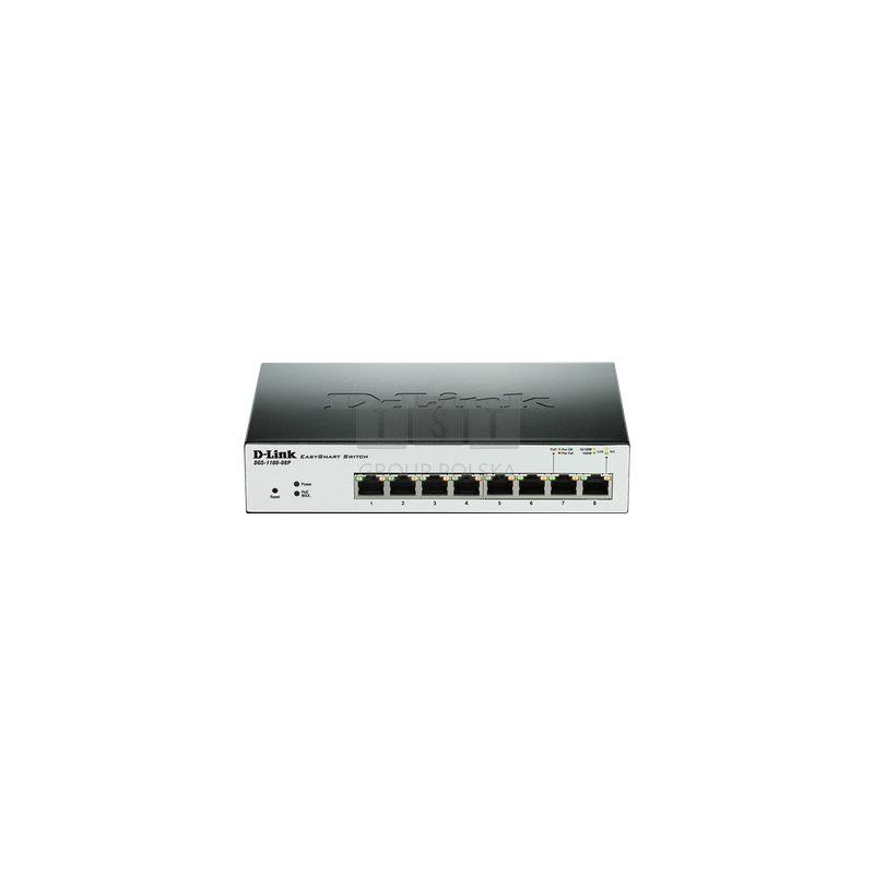 DGS-1100-08P Switch PoE GB 8 portowy, 8xPoE