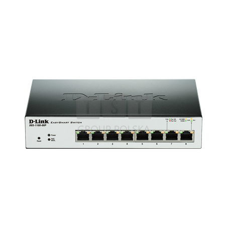 DGS-1100-08P Switch PoE GB 8 portowy, 8xPoE