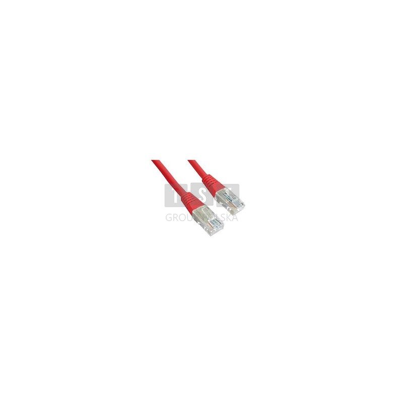 PCU5-10CC-0100-R Patch cord kat.5e 1m, czerwony
