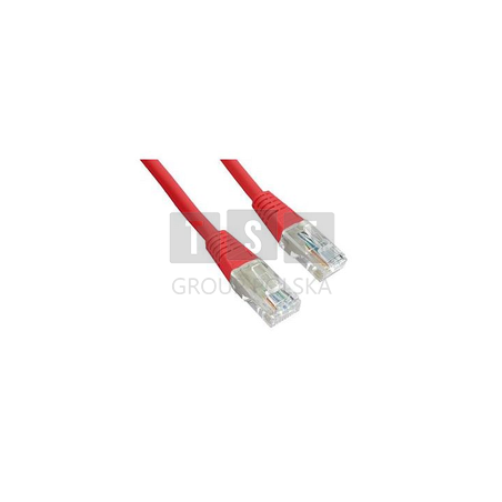 PCU5-10CC-0100-R Patch cord kat.5e 1m, czerwony