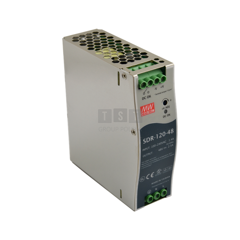 SDR-120-48 Zasilacz na szynę DIN