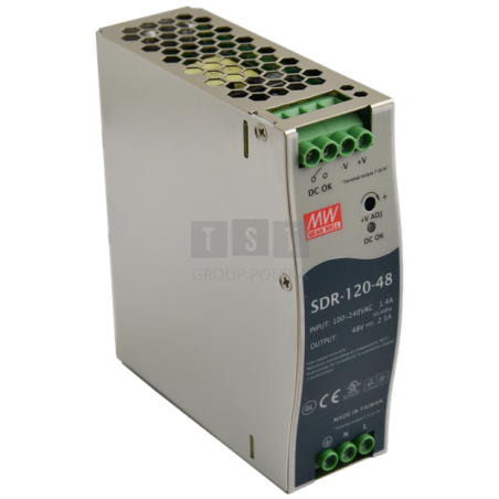 SDR-120-48 Zasilacz na szynę DIN