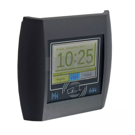 Bibi-R42.l Czytnik transponderów UNIQUE z panelem dotykowym LCD, interfejs RS485 (lava)