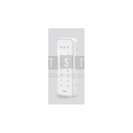 PRT84MF-W Wewnętrzny czytnik zbliżeniowy kart ISO 14443A i MIFARE/ Klawiatura/ Biały/ ROGER