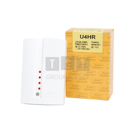 U4HR / 24V Odbiornik radiolinii, 4 kanałowy, 112 pilotów, 24V