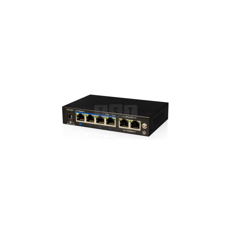 VONT-SP1004 Switch OPTIVA PoE FastEthernet, 6 portów FE, 4xPoE/PoE+, 48 VDC