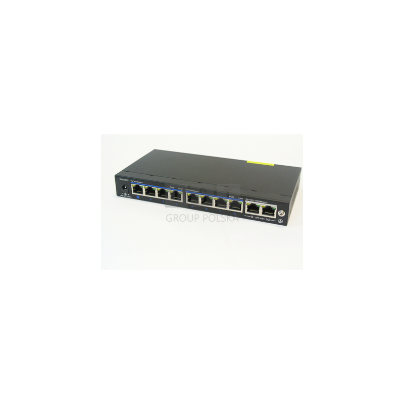 VONT-SP1008/2 Switch OPTIVA PoE FastEthernet, 8 portów FE PoE/PoE+, 2 porty GE, 48V DC