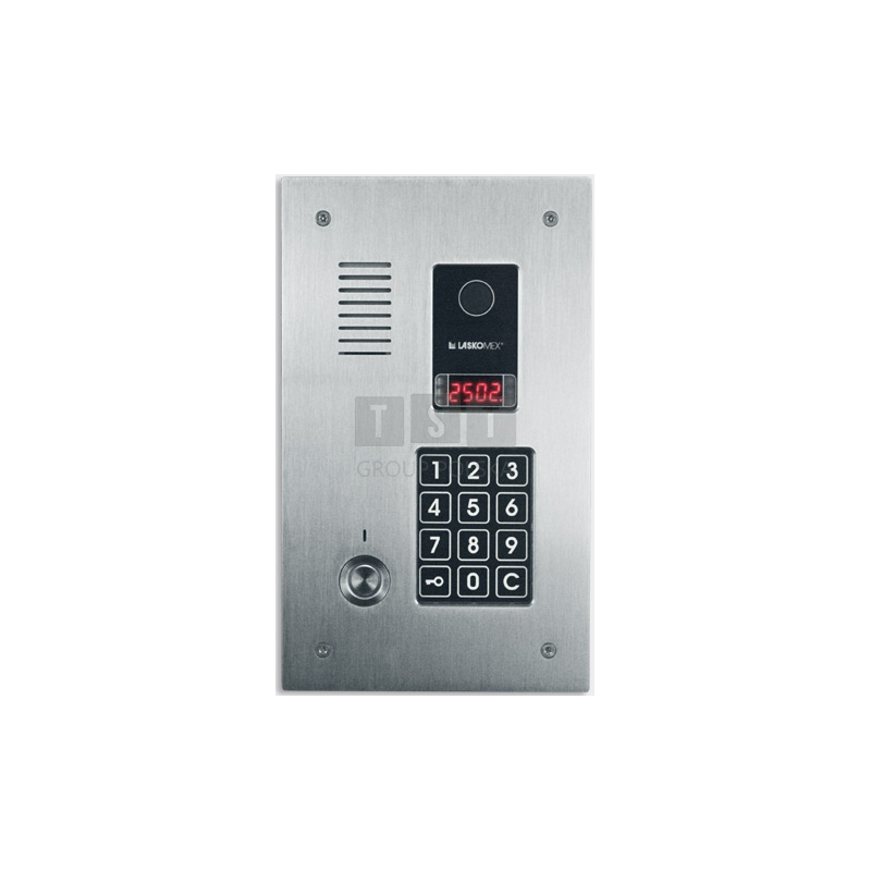 CP-2523TP INOX Panel audio pionowy, z stali nierdzewnej, z czytnikiem kluczy Dallas, LASKOMEX