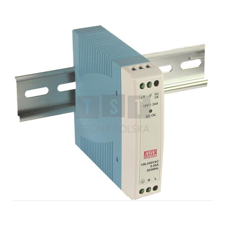 MDR-10-12 Zasilacz, impulsowy na szynę DIN, MeanWell