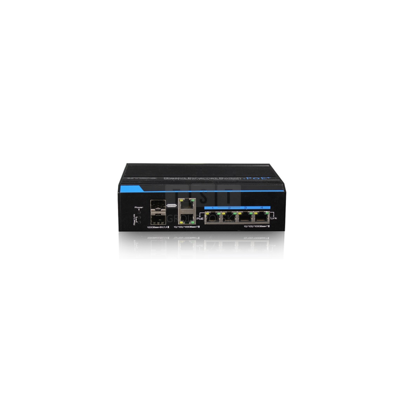 VONT-SP1504 Switch OPTIVA PoE Gigabit, 6 portów GB, 4xPoE/PoE+/1 port HiPoE, 2xSFP