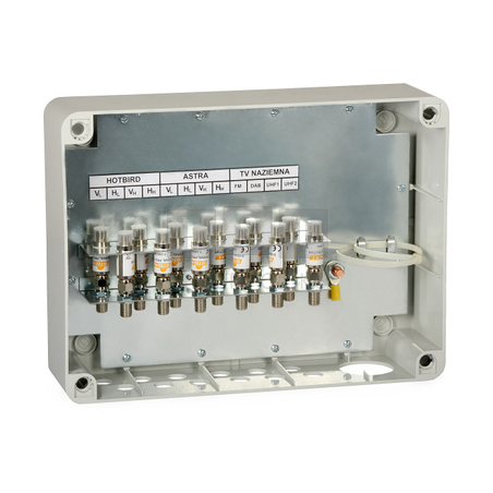 SKPF/SIGNAL Skrzynka przeciwprzepięciowa 12-wej. Signal do instalacji multiswitchowych