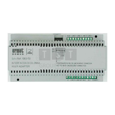 1083/50 Interfejs klatkowy, szyna DIN, 36-48V, 2Voice