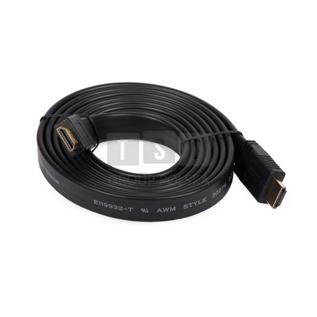 HDMI-S2P Kabel HDMI-HDMI 2m płaski, v1.4, Ethernet, FullHD