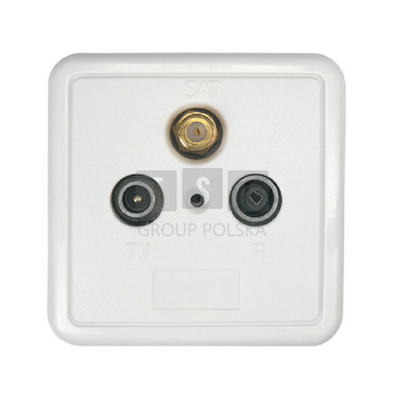 SSD2-00/AXING AXING SSD 2-00 gniazdo RTV/SAT końcowe + obudowa