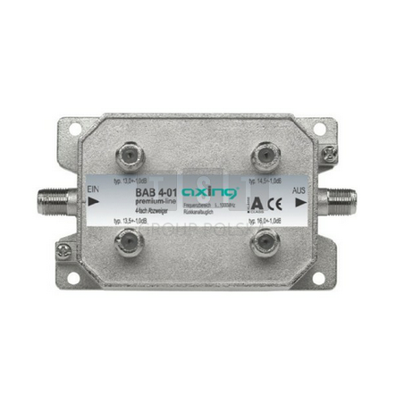BAB00401 AXING BAB 4-01 odgałęźnik multitap przelotowy 4p