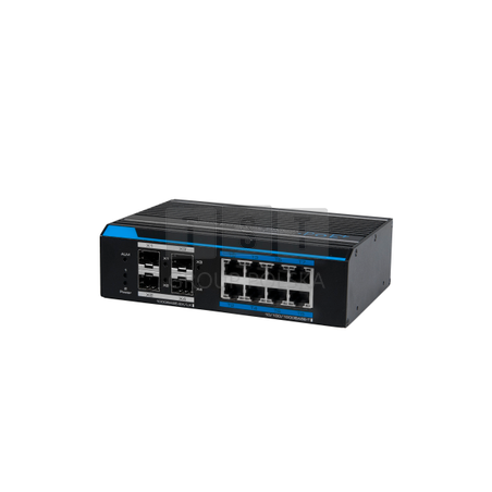 VONT-SP1508 Switch OPTIVA PoE, 8 portów GB, 8xPoE/PoE+ port 1 do 60W/HiPoE, 4xSFP, zarządzalny