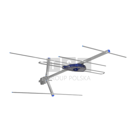 T-urbo-T V Antena kierunkowa VHF (5-12 kanały) /DAB  DVB-T,  T-urbo-T V, zysk 7-8 dB, poloryzacja H lub V