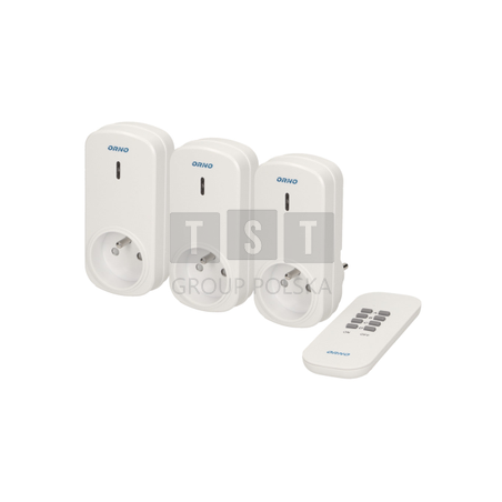 OR-GB-417 Zestaw gniazd bezprzewodowych z pilotem 3+1