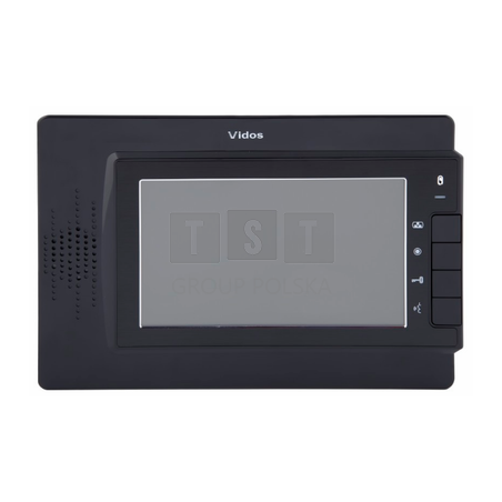 M320B Monitor głośnomówiący 7", sterowanie ryglem i brama automatyczną, 14,5 V DC,  VIDOS