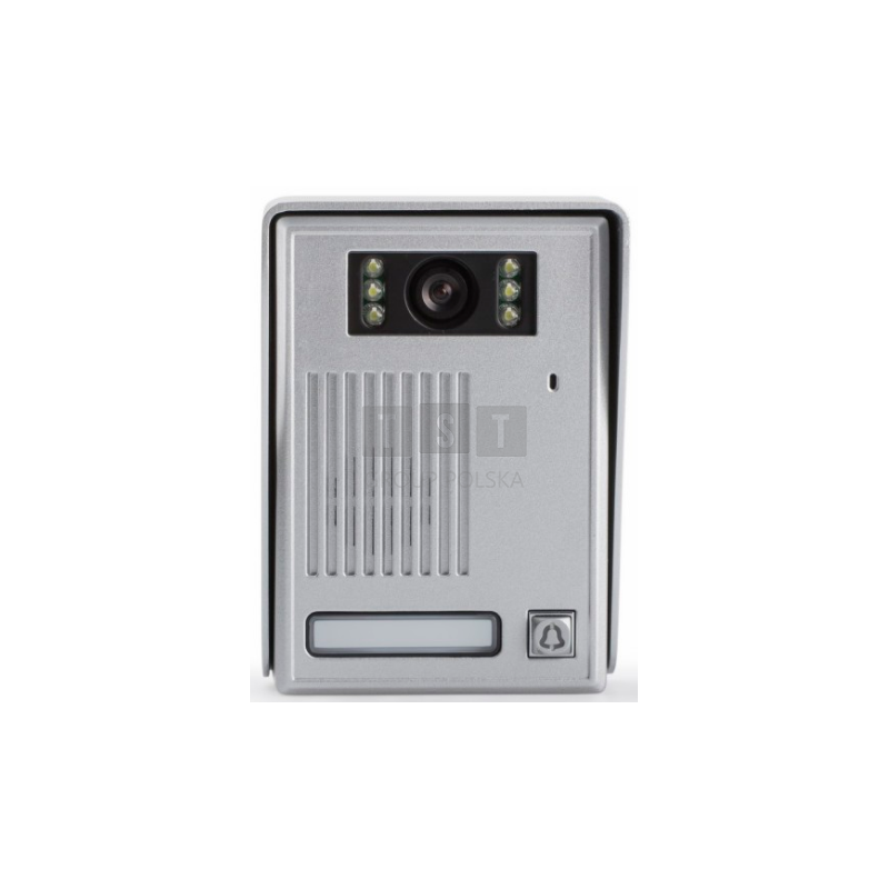 S35 Bramofon 1-przyciskowy, podtynkowy, wandaloodporny, 6 diody LED IR, VIDOS