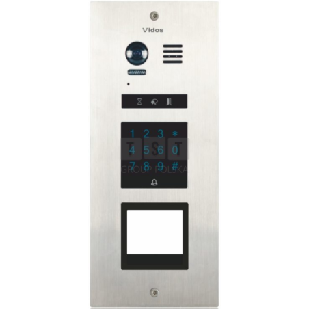 S1500DL Bramofon cyfrowy wieloabonamentowy z klawiaturą, max. do 32 lokali, kamera 600TVL,VIDOS DUO