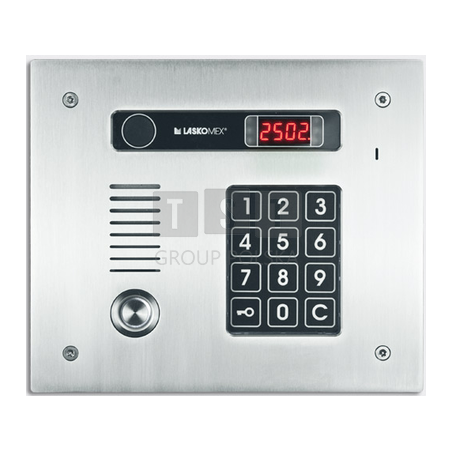 CP-2513TP INOX Panel audio z czytnikiem kluczy Dallas, CP- 2513TP INOX, podświetlana klawiatura, Laskomex