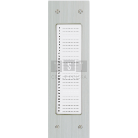 NP-2522 Panel ze stali nierdzewnej, wersja pionowa, do paneli zewnętrznych pionowych np. CP-2523 , LASKOMEX