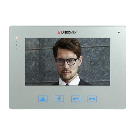 MVC-8151-SILVER Monitor kolorowy LCD - 7" głośnomówiący , współpracującego z centrala portierską, Laskomex