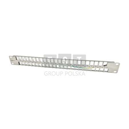 PK046 Patch panel 19" modularny 48 portów