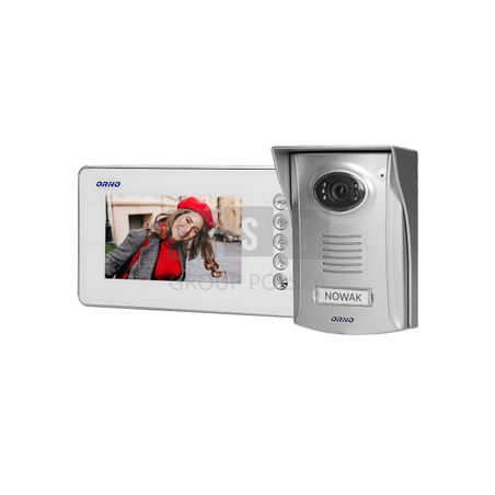 OR-VID-SU-1058/W Zestaw wideodomofonowy kolor LCD 4,3", AMMO, biały