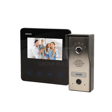 OR-VID-MT-1050 Zestaw bezsłuchawkowy, kolor, LCD 4,3" czarny, DUX