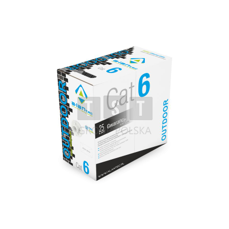 KIU6OUTZ305 Kabel U/UTP kat.6 PE  305m  ŻELOWANY