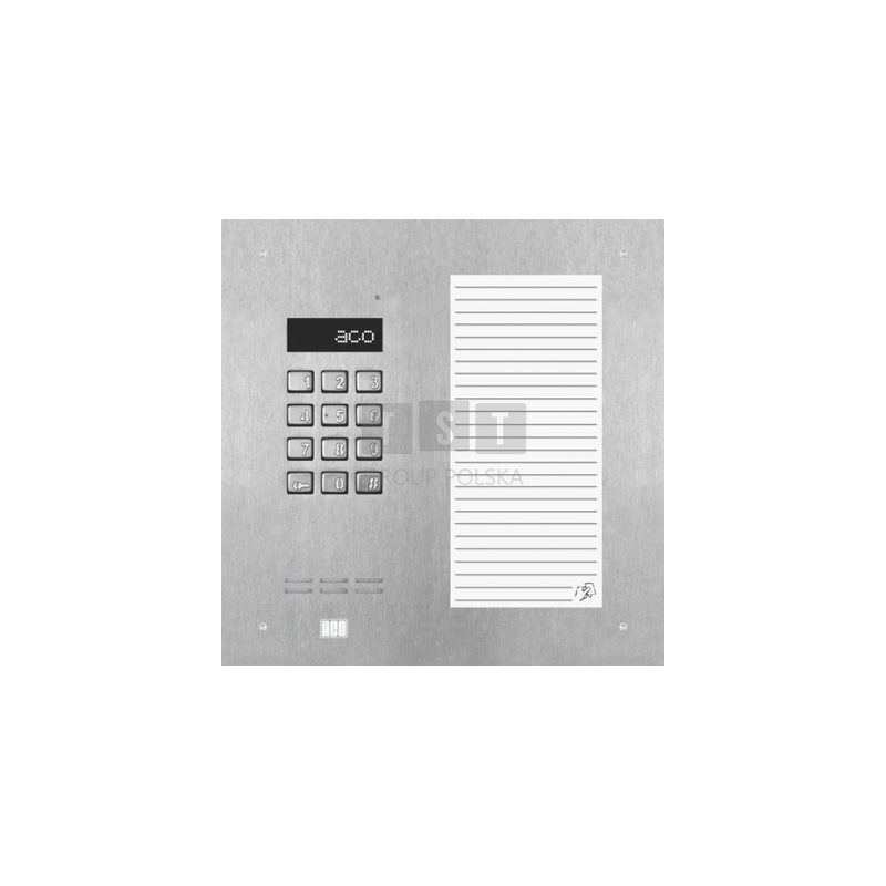 INSPIRO 17ACC+ Panel domofonowy  (Centrala Slave), do instalacji cyfrowych do 1020 lokali, ACO