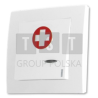 SPR-PK1/A/BAT Przycisk alarmowy 1-klawiszowy, bateryjny, podtynkowy